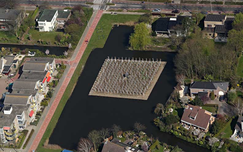 land Art island in Barendrecht, Holland.